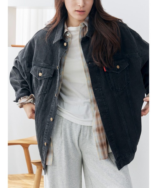 セール】ビッグシルエットデニムジャケット（デニムジャケット