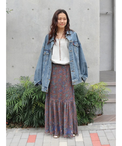 Ungrid(アングリッド)の「ビッグシルエットデニムジャケット(デニムジャケット・レディース・ブルー/ブラック・FREE)」の11枚目の写真