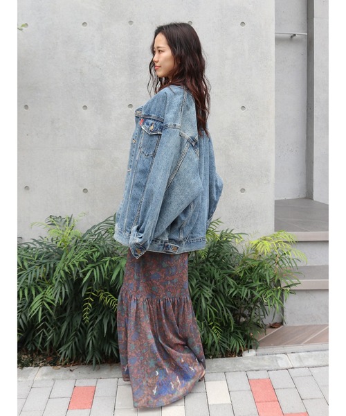 Ungrid(アングリッド)の「ビッグシルエットデニムジャケット(デニムジャケット・レディース・ブルー/ブラック・FREE)」の12枚目の写真