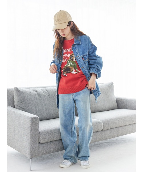 Ungrid(アングリッド)の「ビッグシルエットデニムジャケット(デニムジャケット・レディース・ブルー/ブラック・FREE)」の6枚目の写真