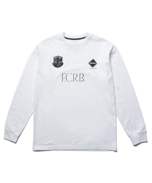 FCRB Bristol ブリストル スウェット ロンT 長袖 ホワイト 白 LETTERED L/S TEE（Tシャツ/カットソー）｜F.C.Real Bristol