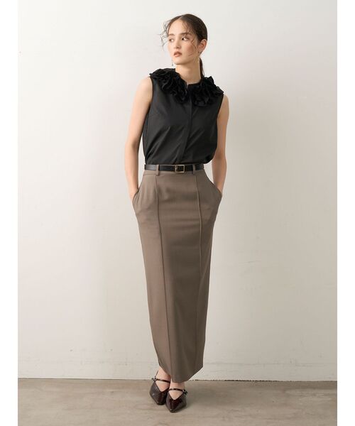 LAGUNAMOON（ラグナムーン）の「ネックモチーフノースリーブブラウス（シャツ/ブラウス・レディース・ホワイト/ブラック/サーモンピンク・FREE）」の10枚目の写真