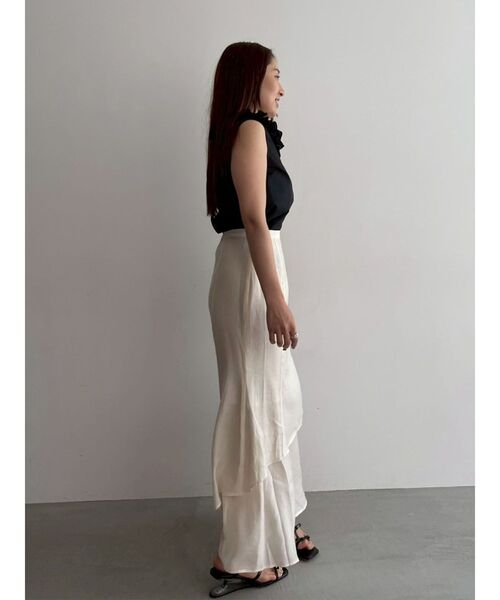 LAGUNAMOON（ラグナムーン）の「ネックモチーフノースリーブブラウス（シャツ/ブラウス・レディース・ホワイト/ブラック/サーモンピンク・FREE）」の16枚目の写真