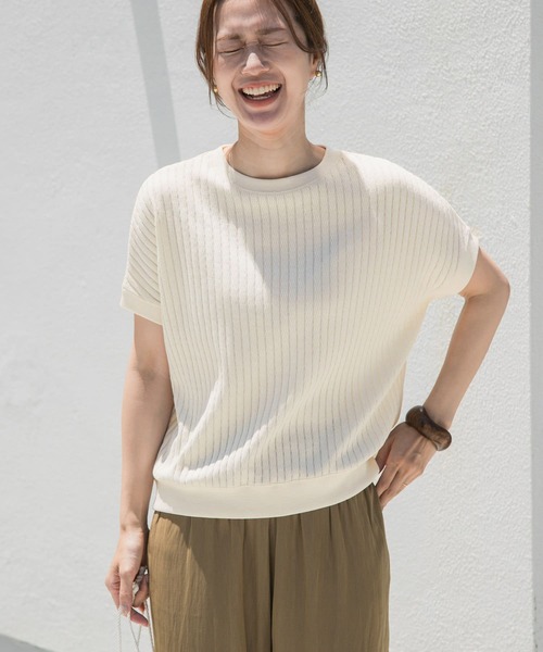 URBAN RESEARCH DOORS タックハニカムフレンチプルオーバー URBAN RESEARCH DOORS｜タックハニカムフレンチプルオーバー