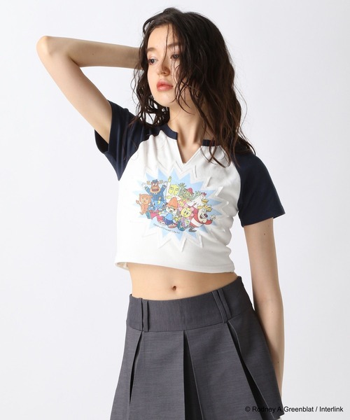 ぴーなっつーばったー セール】【パラッパラッパー】スキッパーTシャツ（Tシャツ