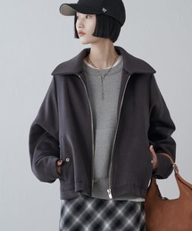 Lui's | ビーバーメルトン襟ボアブルゾン(ブルゾン)