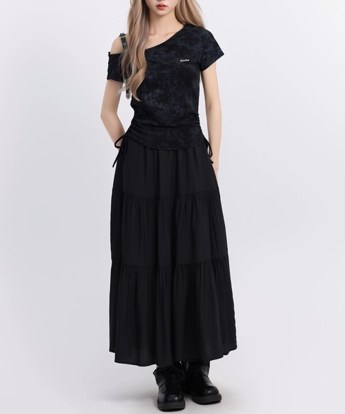 .KOM(ドットコム)の「A'GEM/9 × .kom 『.KOM/ドットケーオーエム』 ショルダーベルトトップ(その他トップス・レディース・ブラック/ホワイト・FREE)」の20枚目の写真