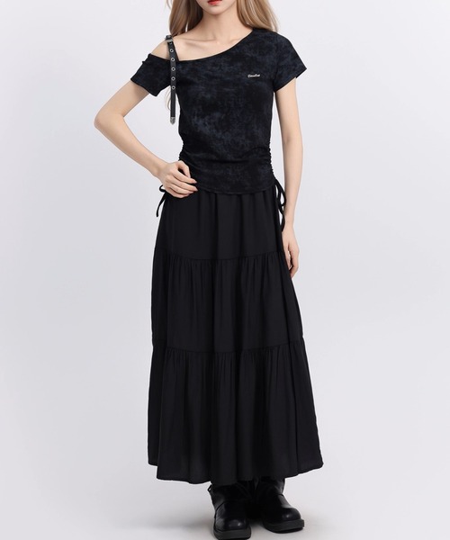 .KOM(ドットコム)の「A'GEM/9 × .kom 『.KOM/ドットケーオーエム』 ショルダーベルトトップ(その他トップス・レディース・ブラック/ホワイト・FREE)」の21枚目の写真