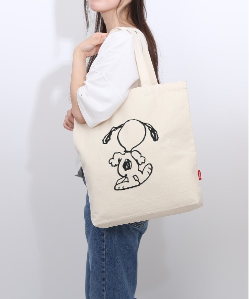 BACKYARD FAMILY(バックヤードファミリー)の「キャラクター キャンバストートバッグ(トートバッグ・レディース・ホワイト系その他2/ホワイト系その他3/ホワイト系その他4/ホワイト系その他5/ホワイト系その他・FREE)」の9枚目の写真