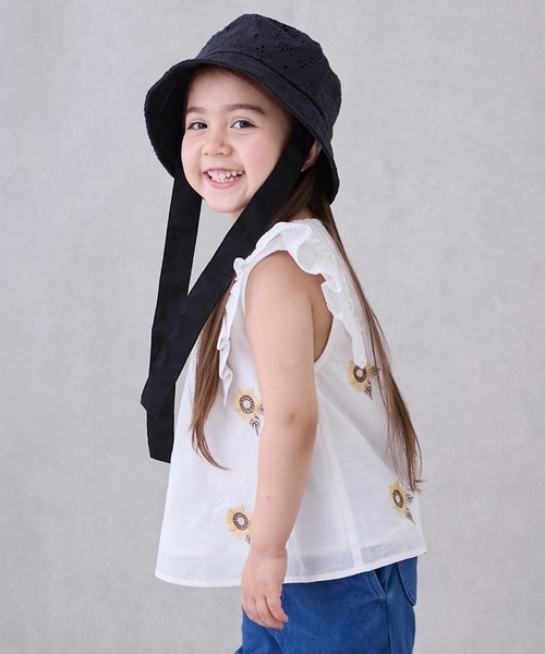 セール】ひまわり刺しゅうチュニック（チュニック）｜petit main