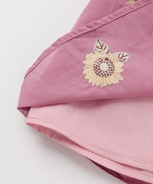 セール】【WEB限定特別価格】ひまわり刺しゅうチュニック