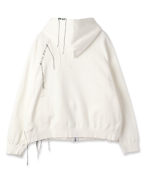 DISCOVERED(ディスカバード)の「LOOPING ZIP SWEAT HOODIE(パーカー・メンズ・ブラック/ホワイト・1/3)」の6枚目の写真