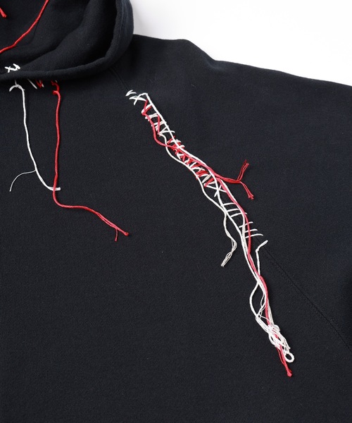 DISCOVERED(ディスカバード)の「LOOPING ZIP SWEAT HOODIE(パーカー・メンズ・ブラック/ホワイト・1/3)」の11枚目の写真