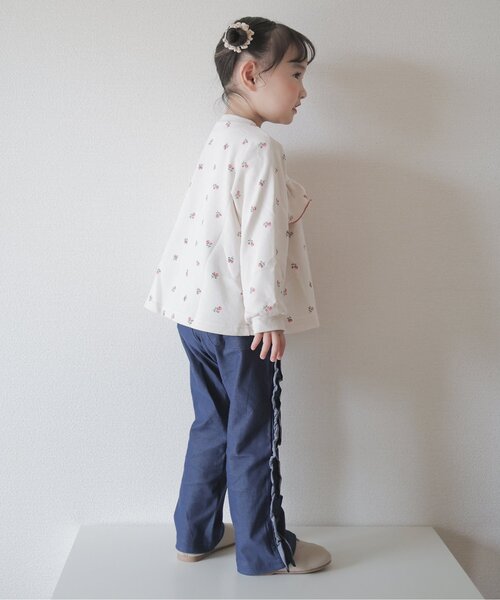 apres les cours(アプレレクール)の「サイドフリルストレート/7days Style pants(その他パンツ・キッズ・ベージュ/ネイビー/ブラック・80/90/100/110/120/130)」の11枚目の写真