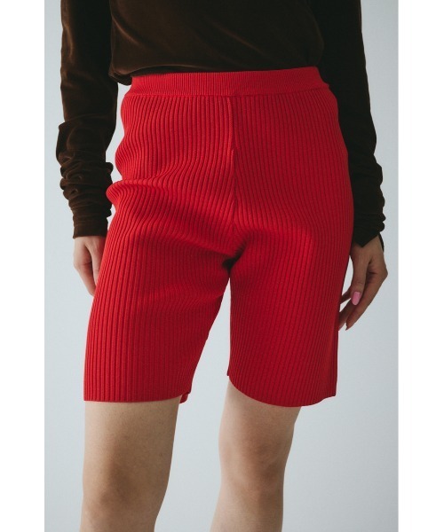 HeRIN.CYE（ヘリンドットサイ）の「Knit half pants　　ニットハーフパンツ（その他パンツ・レディース・ブラック/レッド/ベージュ・38/36）」の18枚目の写真