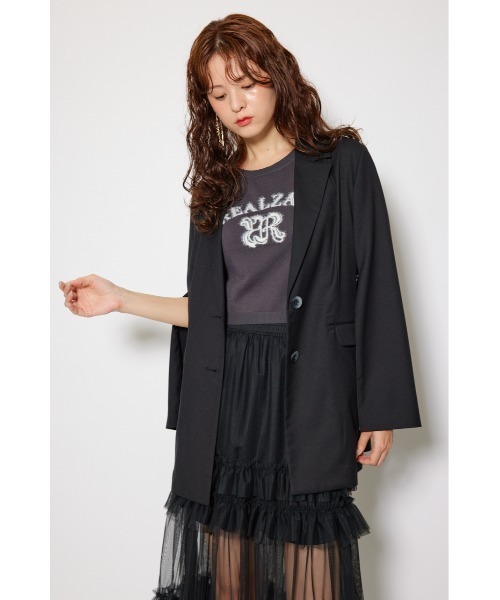 rienda（リエンダ）の「2WAYシングルテーラージャケット 秋服（テーラードジャケット・レディース・ブラック/グレー/ブラウン・SMALL/MEDIUM）」の20枚目の写真