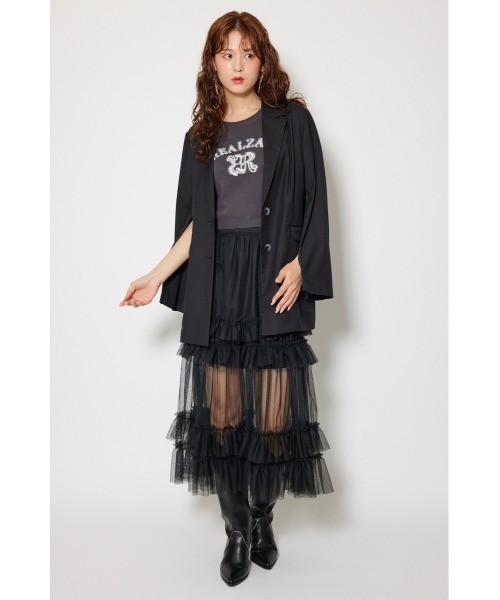 rienda（リエンダ）の「2WAYシングルテーラージャケット 秋服（テーラードジャケット・レディース・ブラック/グレー/ブラウン・SMALL/MEDIUM）」の22枚目の写真