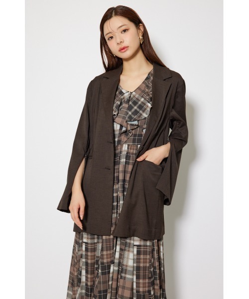 rienda（リエンダ）の「2WAYシングルテーラージャケット 秋服（テーラードジャケット・レディース・ブラック/グレー/ブラウン・SMALL/MEDIUM）」の14枚目の写真