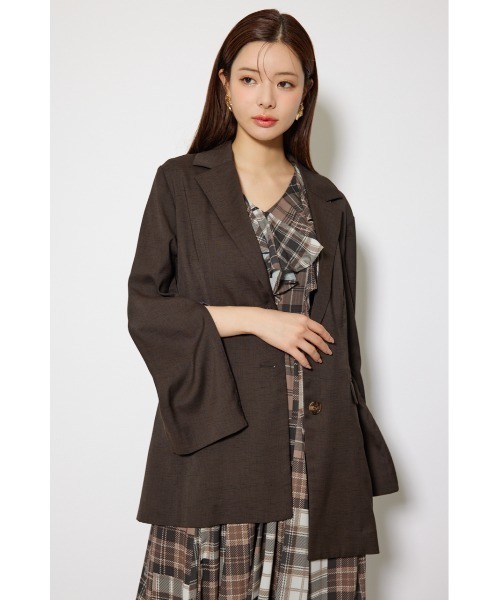 rienda（リエンダ）の「2WAYシングルテーラージャケット 秋服（テーラードジャケット・レディース・ブラック/グレー/ブラウン・SMALL/MEDIUM）」の15枚目の写真