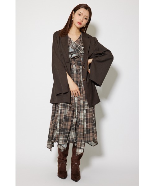 rienda（リエンダ）の「2WAYシングルテーラージャケット 秋服（テーラードジャケット・レディース・ブラック/グレー/ブラウン・SMALL/MEDIUM）」の17枚目の写真