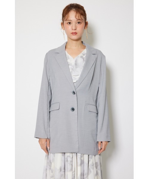 rienda（リエンダ）の「2WAYシングルテーラージャケット 秋服（テーラードジャケット・レディース・ブラック/グレー/ブラウン・SMALL/MEDIUM）」の6枚目の写真