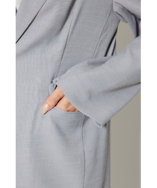 rienda（リエンダ）の「2WAYシングルテーラージャケット 秋服（テーラードジャケット・レディース・ブラック/グレー/ブラウン・SMALL/MEDIUM）」の10枚目の写真