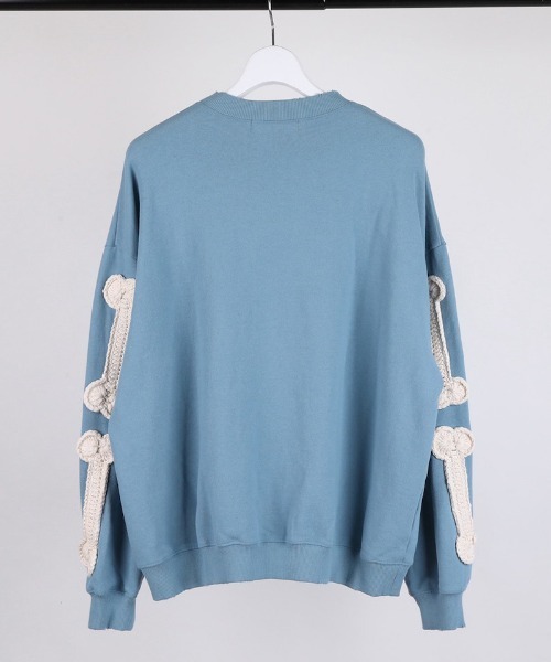 msw1721-BONE CROCHET SWEAT スウェット(DC-SS26-CU-07)