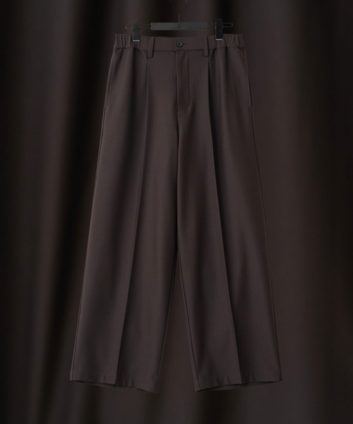 COLONY 2139（コロニートゥーワンスリーナイン）の「ウォッシャブルストレッチワイドスラックス（スラックス・メンズ・ブラック/チャコールグレー/ブラウン・MEDIUM/LARGE）」の3枚目の写真