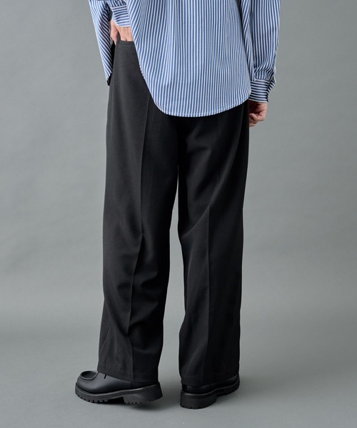 COLONY 2139（コロニートゥーワンスリーナイン）の「ウォッシャブルストレッチワイドスラックス（スラックス・メンズ・ブラック/チャコールグレー/ブラウン・MEDIUM/LARGE）」の8枚目の写真
