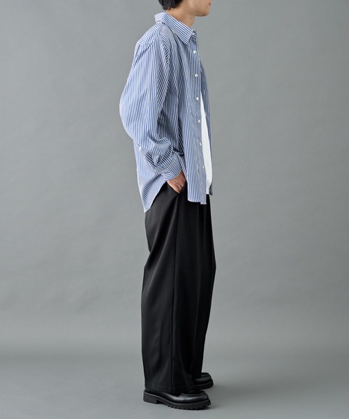 COLONY 2139（コロニートゥーワンスリーナイン）の「ウォッシャブルストレッチワイドスラックス（スラックス・メンズ・ブラック/チャコールグレー/ブラウン・MEDIUM/LARGE）」の4枚目の写真