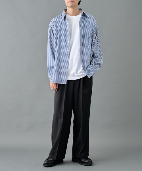 COLONY 2139（コロニートゥーワンスリーナイン）の「ウォッシャブルストレッチワイドスラックス（スラックス・メンズ・ブラック/チャコールグレー/ブラウン・MEDIUM/LARGE）」の18枚目の写真