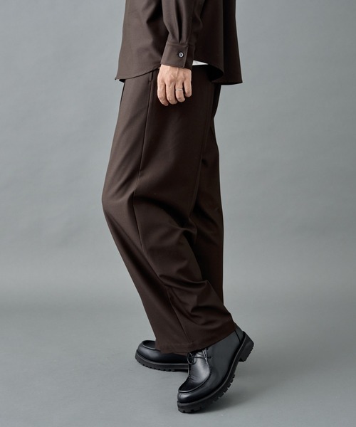 COLONY 2139（コロニートゥーワンスリーナイン）の「ウォッシャブルストレッチワイドスラックス（スラックス・メンズ・ブラック/チャコールグレー/ブラウン・MEDIUM/LARGE）」の15枚目の写真