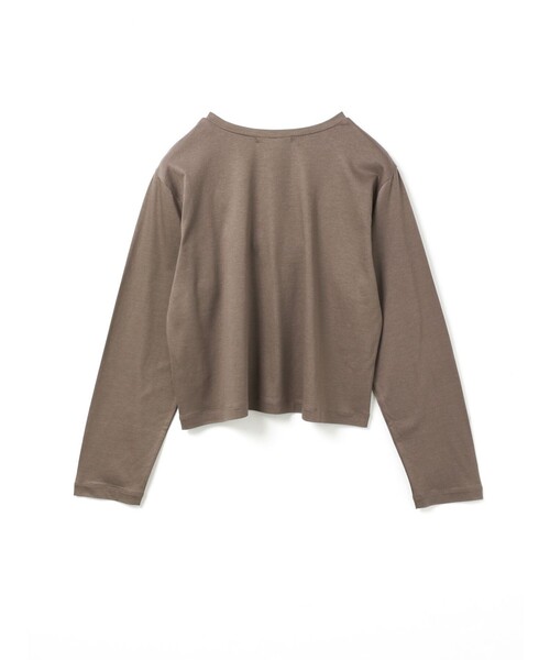 mizuiroind（ミズイロインド）の「mizuiro ind フロントフリルプルオーバー（Tシャツ/カットソー・レディース・ベージュ/チャコールグレー/オフホワイト/ブラック・FREE）」の20枚目の写真