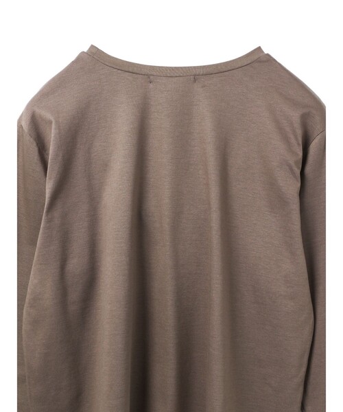 mizuiroind（ミズイロインド）の「mizuiro ind フロントフリルプルオーバー（Tシャツ/カットソー・レディース・ベージュ/チャコールグレー/オフホワイト/ブラック・FREE）」の21枚目の写真