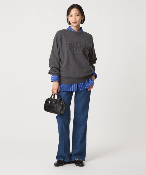 green label relaxing（グリーンレーベルリラクシング）の「ミュージアム ロゴ スウェット プルオーバー（スウェット・レディース・ブラウン/ナチュラル/ダークグレー・FREE）」の20枚目の写真