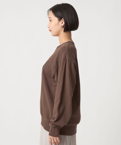 green label relaxing（グリーンレーベルリラクシング）の「ミュージアム ロゴ スウェット プルオーバー（スウェット・レディース・ブラウン/ナチュラル/ダークグレー・FREE）」の15枚目の写真