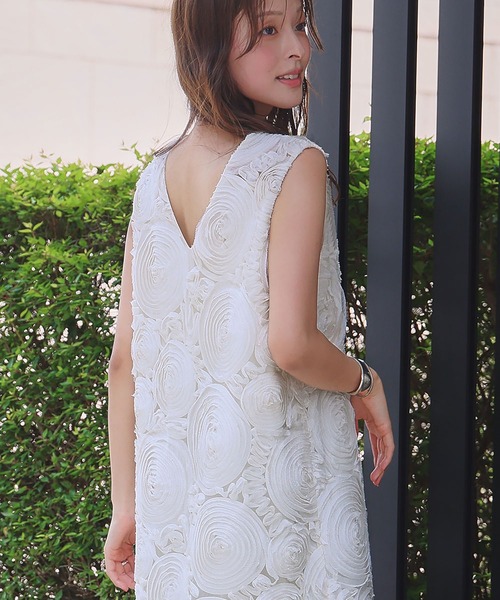 セール】前後2WAYバテンレースノースリーブワンピース（ワンピース