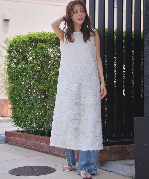 新品！バテンレースワンピース　ノースリーブワンピース ワンピース バテンレースワンピース : ZOZOTOWN Yahoo!店 - 通販