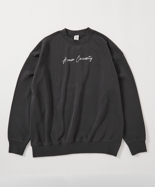 devirock（デビロック）の「大人 デビラボ プリント トレーナー（スウェット・レディース・ピンク系1/ブルー系1/イエロー系1/グレー系1/ブラック系1/ベージュ系2/ブラック系2/ベージュ系1/ベージュ系3/グレー系2・M/L/LL）」の2枚目の写真