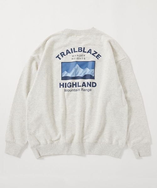 devirock（デビロック）の「大人 デビラボ プリント トレーナー（スウェット・レディース・ピンク系1/ブルー系1/イエロー系1/グレー系1/ブラック系1/ベージュ系2/ブラック系2/ベージュ系1/ベージュ系3/グレー系2・M/L/LL）」の5枚目の写真