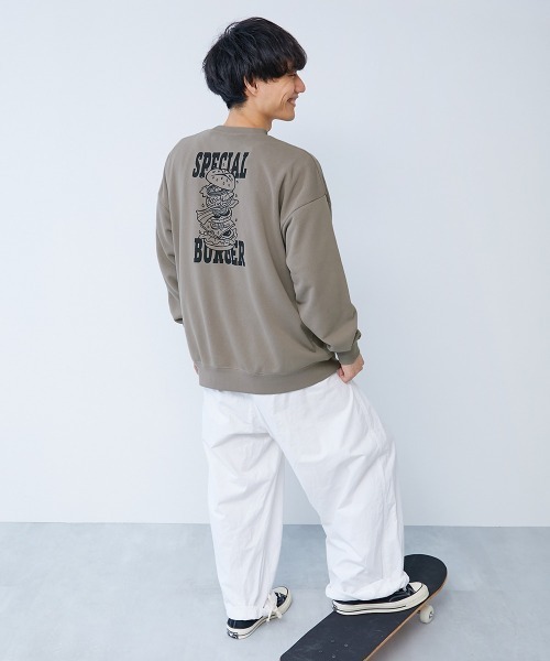 devirock（デビロック）の「大人 デビラボ プリント トレーナー（スウェット・レディース・ピンク系1/ブルー系1/イエロー系1/グレー系1/ブラック系1/ベージュ系2/ブラック系2/ベージュ系1/ベージュ系3/グレー系2・M/L/LL）」の16枚目の写真