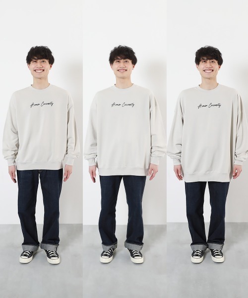 devirock（デビロック）の「大人 デビラボ プリント トレーナー（スウェット・レディース・ピンク系1/ブルー系1/イエロー系1/グレー系1/ブラック系1/ベージュ系2/ブラック系2/ベージュ系1/ベージュ系3/グレー系2・M/L/LL）」の18枚目の写真