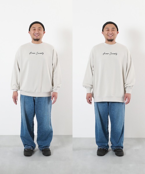 devirock（デビロック）の「大人 デビラボ プリント トレーナー（スウェット・レディース・ピンク系1/ブルー系1/イエロー系1/グレー系1/ブラック系1/ベージュ系2/ブラック系2/ベージュ系1/ベージュ系3/グレー系2・M/L/LL）」の19枚目の写真