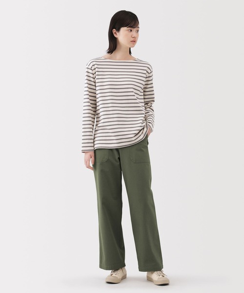 無印良品(ムジルシリョウヒン)の「婦人 洗いざらし ヘリンボーンベイカーストレートパンツ(その他パンツ・レディース・カーキ系/ブラウン/ブラック/アイボリー・S/M/L/XL)」の17枚目の写真
