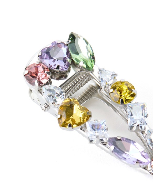 Casselini（キャセリーニ）の「Casselini(キャセリーニ)カラフルストーンクリップ（バレッタ/ヘアクリップ・レディース・シルバー・FREE）」の6枚目の写真