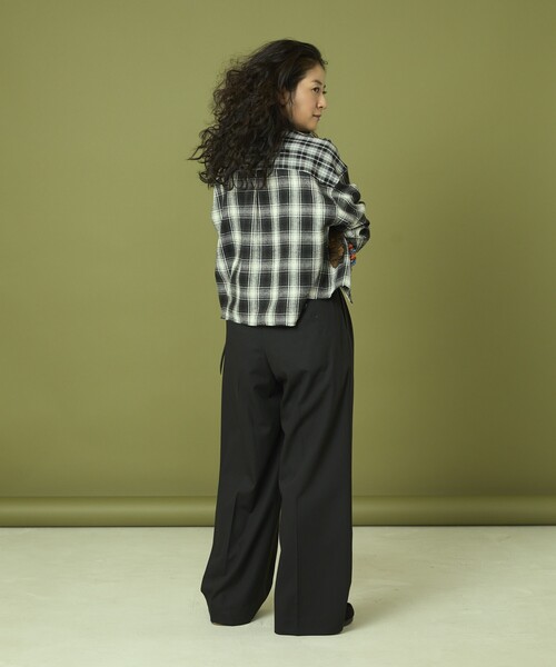 Freada/フリーダ フロントフリル チェックシャツ（シャツ/ブラウス