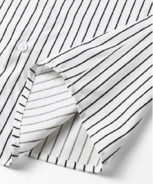 U:UME（ユーム）の「Stripe Half Sleeve Shirt（シャツ/ブラウス・メンズ・ブラック/ブルー/ネイビー/ホワイト/ピンク/レッド・MEDIUM/LARGE/X-LARGE/XX-LARGE）」の11枚目の写真