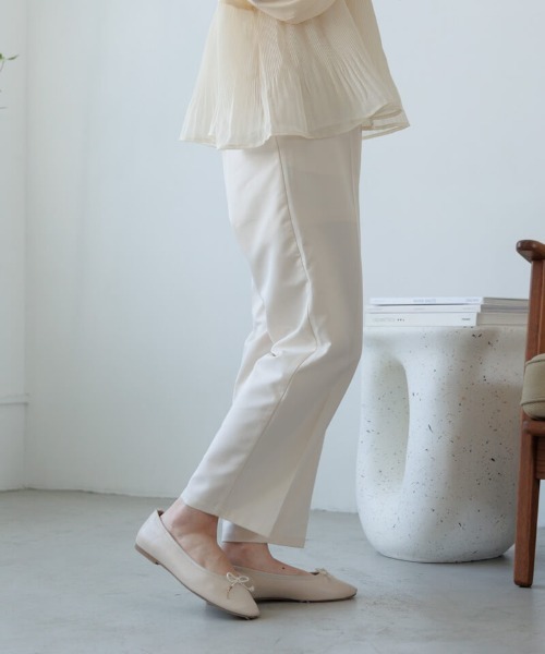flower（フラワー）の「スモーキーテーパードパンツ3（その他パンツ・レディース・アイボリー/グレー・FREE）」の17枚目の写真