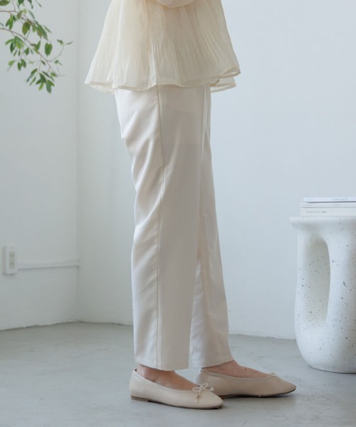 flower（フラワー）の「スモーキーテーパードパンツ3（その他パンツ・レディース・アイボリー/グレー・FREE）」の18枚目の写真