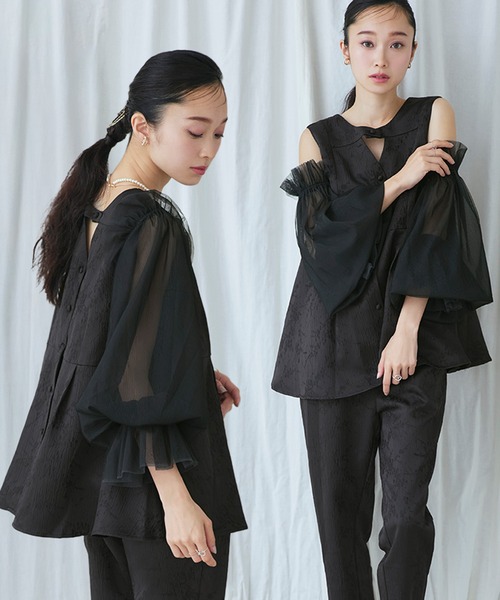 セール】オケージョンドレス 結婚式 前後2WAY 洗える ｜ ジャカード